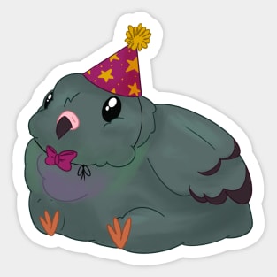 party pigeon Sticker